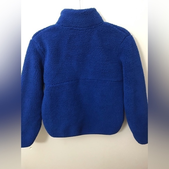 All in Motion Youth Faux Shearling LS 1/4 Zip Blue Pullover L 12-14 - Picture 11 of 14